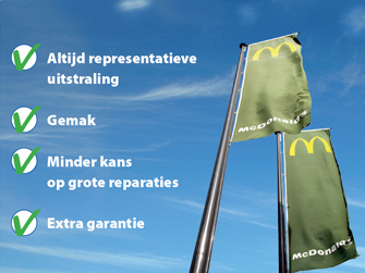 vlaggenmast onderhoud reparatie